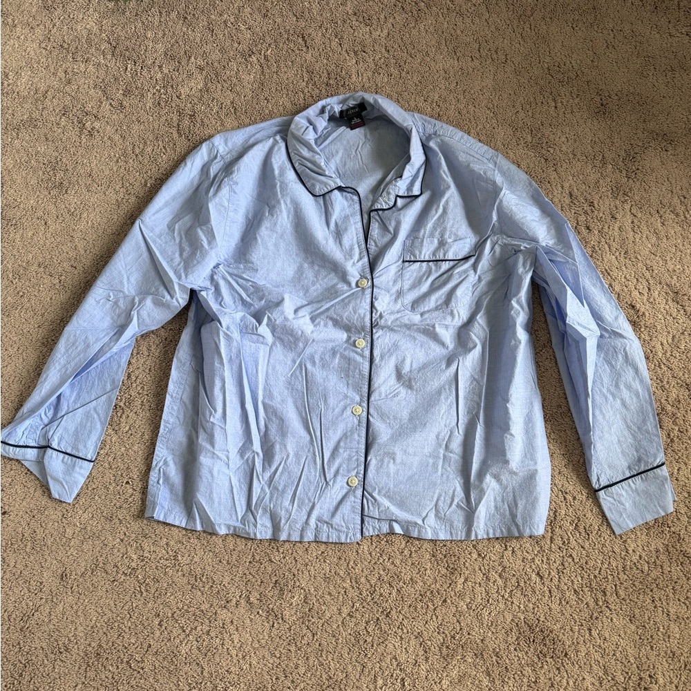 J. Crew Blue Pajama Set Intimates Sleepwear